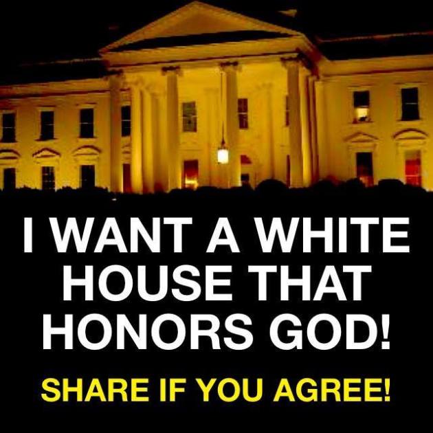 white house honors god